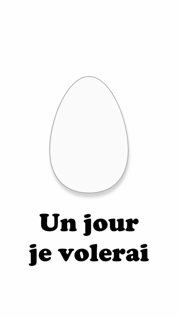un jour je volerai